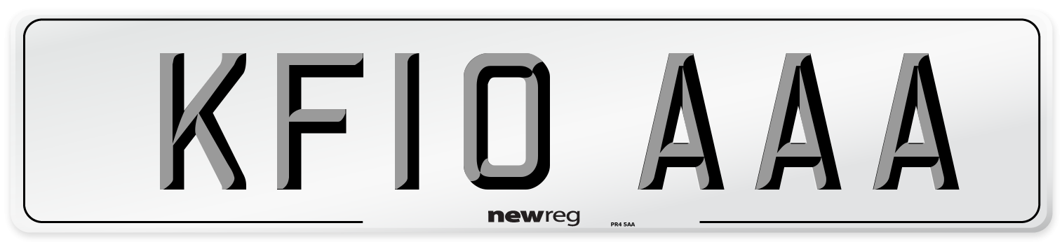 KF10 AAA Number Plate from New Reg